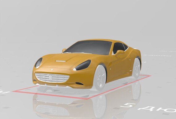 Ferrari California 3d Model Obj For Printing On 3d Printer Etsy