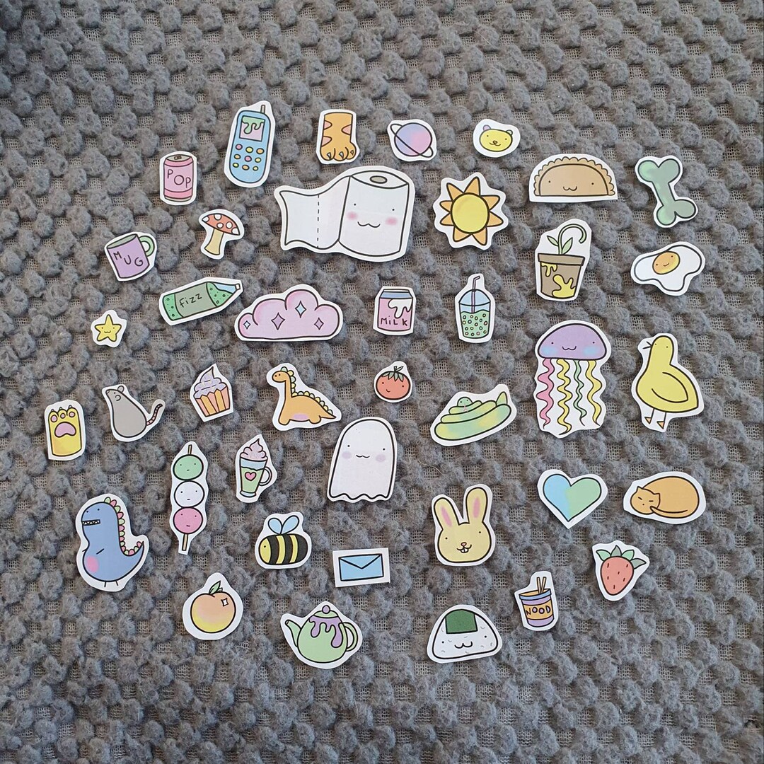 Kawaii Doodles Sticker Set , Planner Bullet Journal Stickers , - Etsy