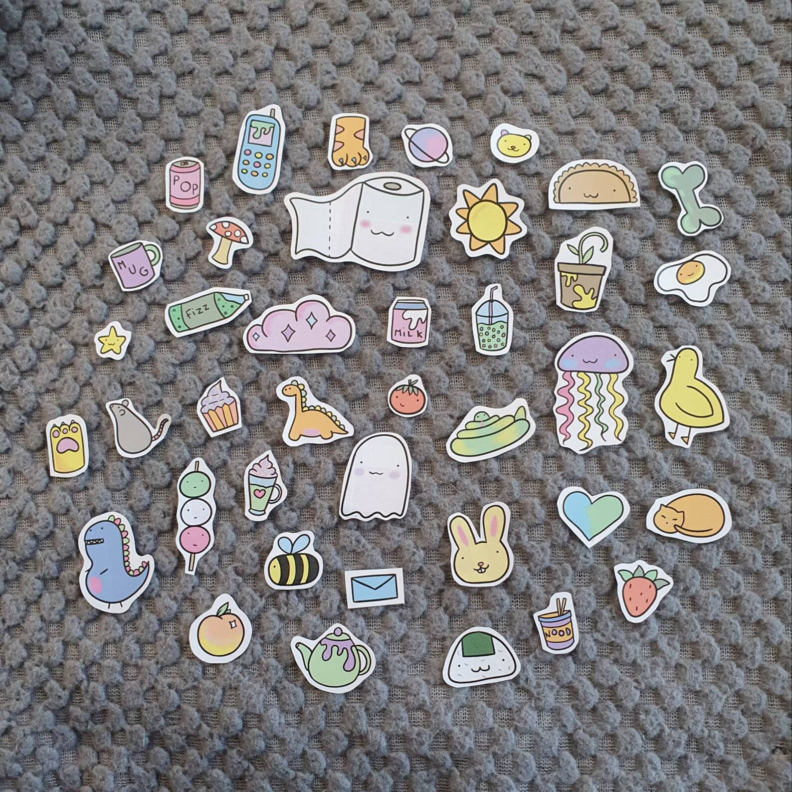 Kawaii Doodles Sticker Set , Planner Bullet Journal Stickers , - Etsy