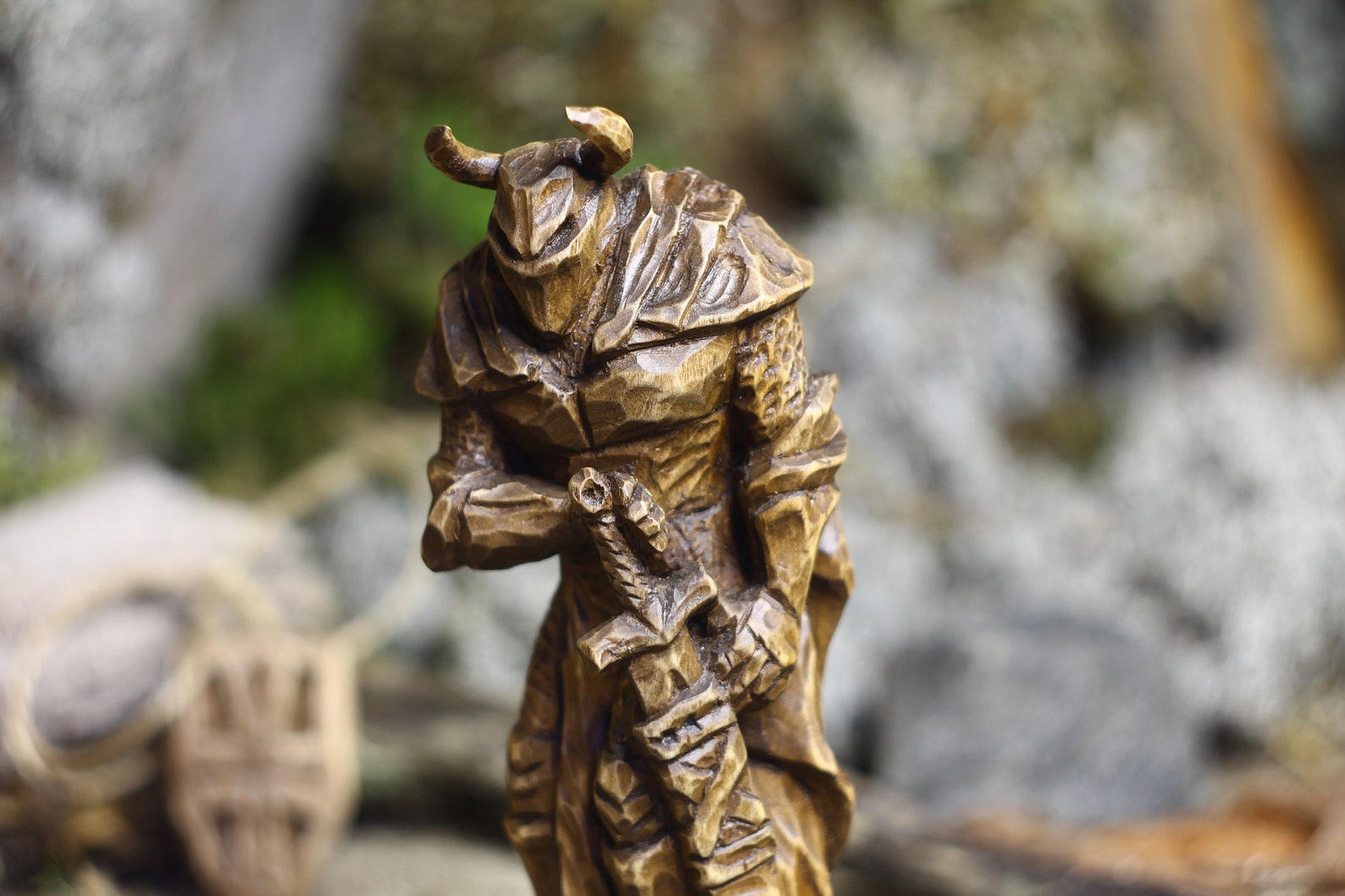 Dark souls wood figurine gifts for boyfriend . DnD Knight Etsy