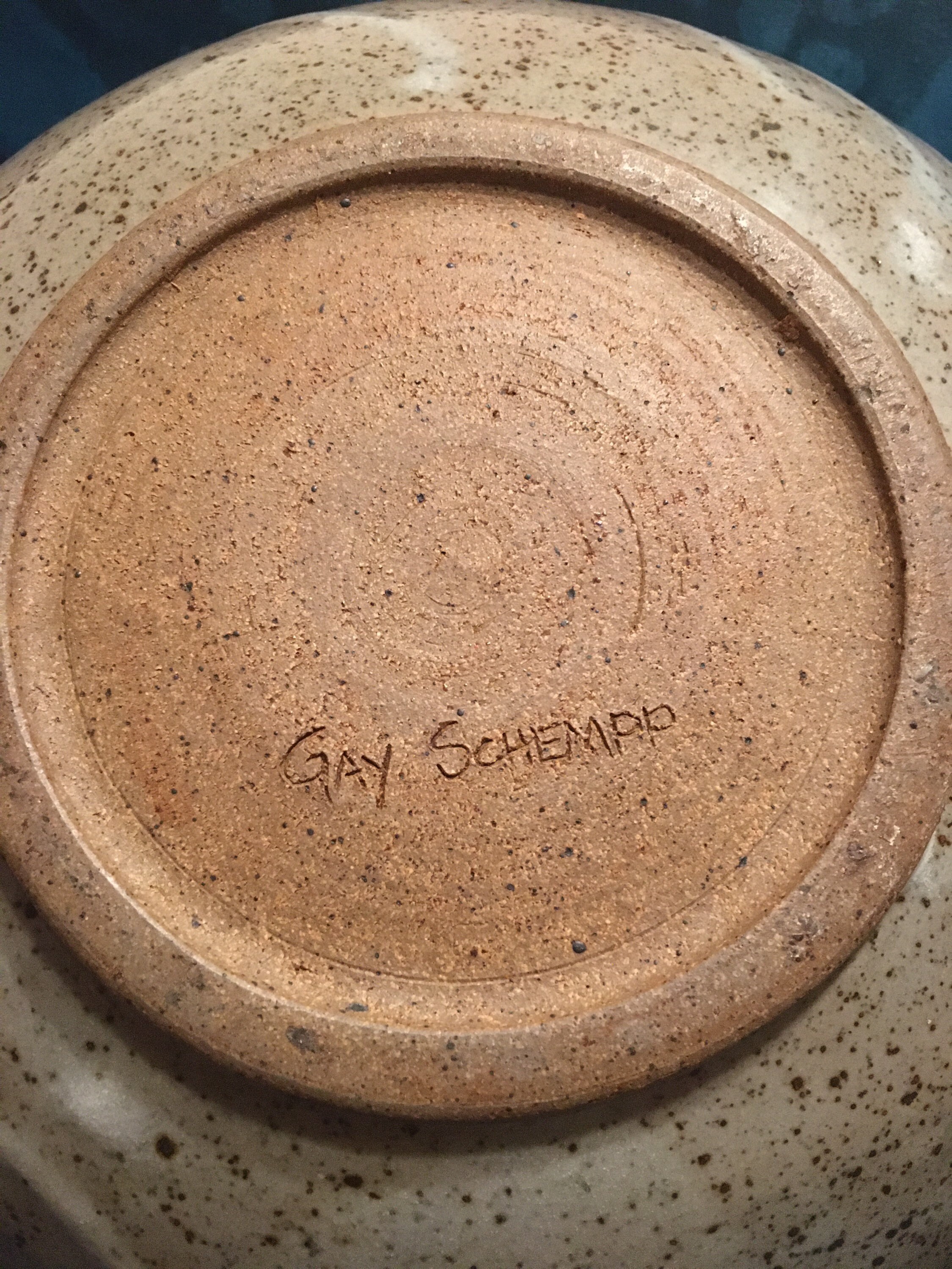 Unique 1960s MidCentury Studio Pottery Bowl Singed by Female Etsy