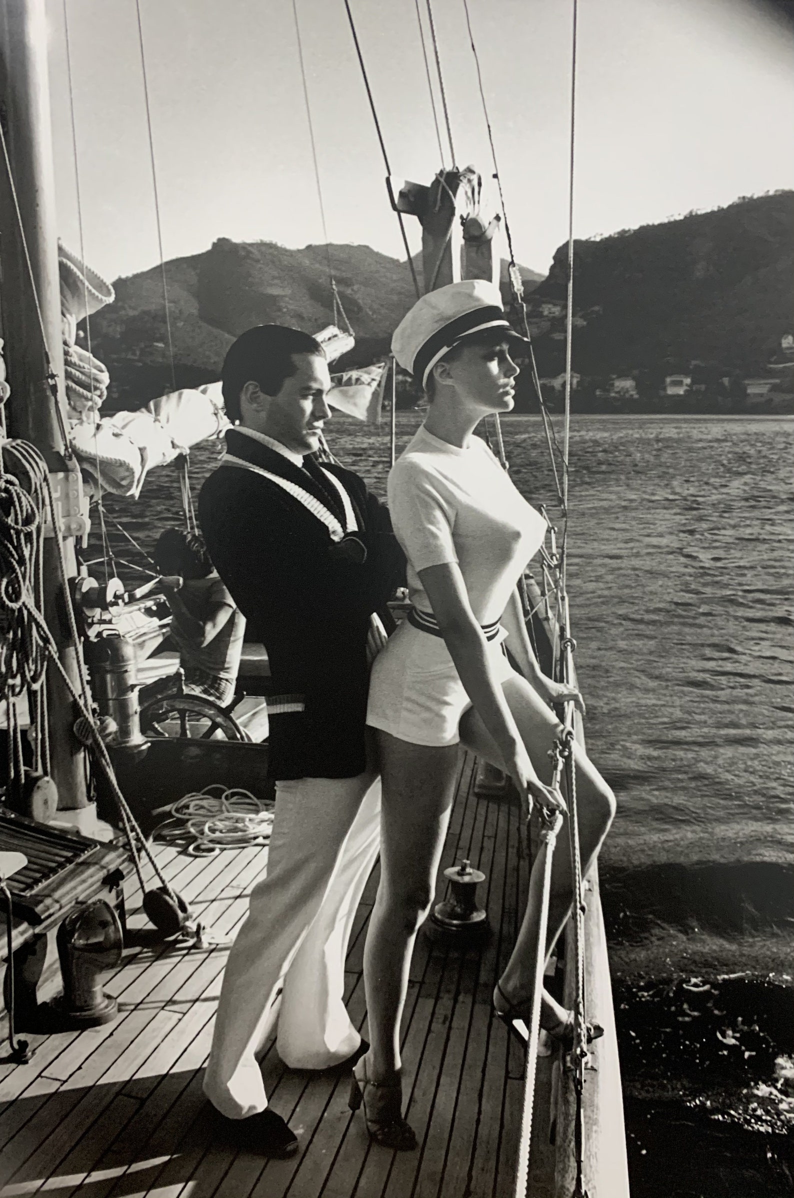 Helmut Newton Winnie on Deck Cannes 1975 Photolitho Etsy