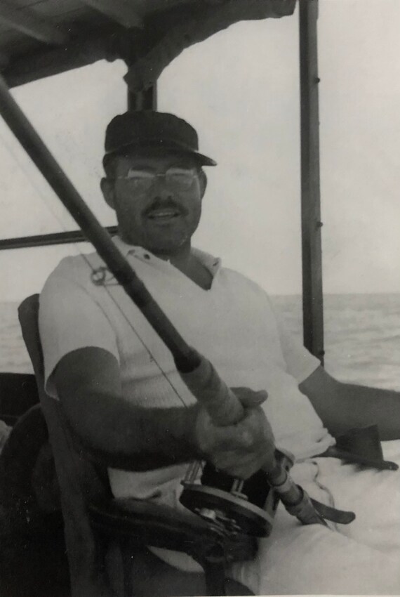 Ernest Hemingway fishing Aboard the 