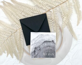 Folded card "Für dich" with cover