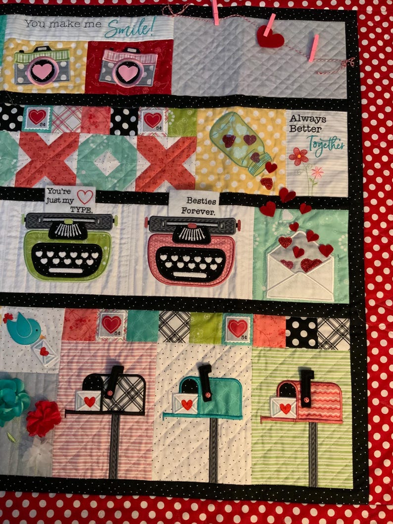 Love Letters Wall Quilt - Etsy