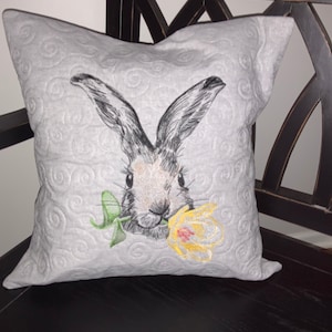 Bunny pillow cover