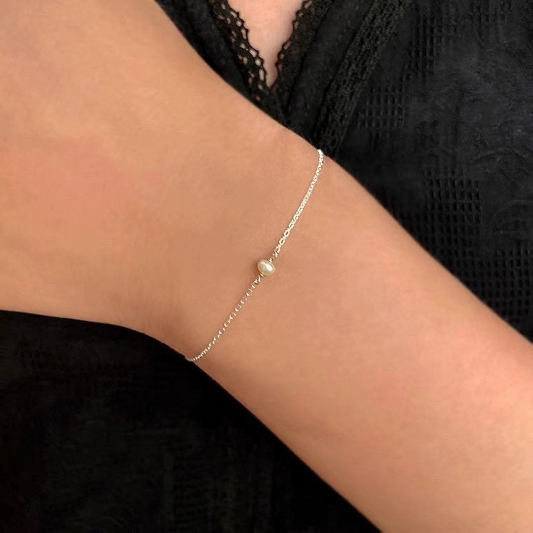 Bracelet perles ite 3mm et Argent 925 - Zélie