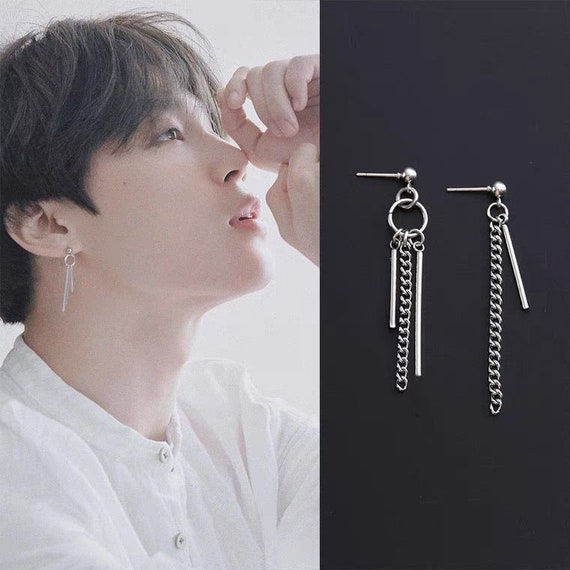 Buy BTS Titanium Bangtan Boys Barbell Piercing Kpop Accessories Earrings  dumbbel Ring Body Piercing 2PCS Online at desertcartINDIA