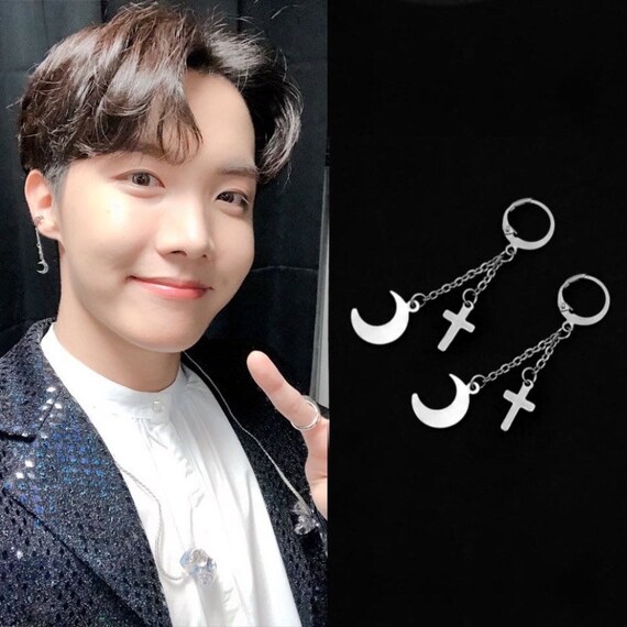 QOONESTL 4pcsset BTS Earrings DNA Korean Earrings Long Men India | Ubuy