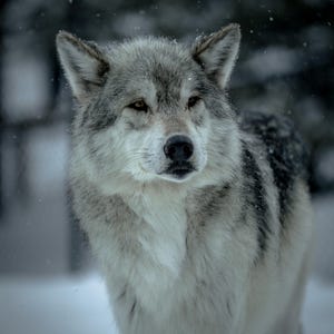 Wolf in Snow Photo