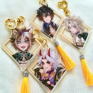 ACRYLIC CHARM - Geo Bros Set (Tassel)