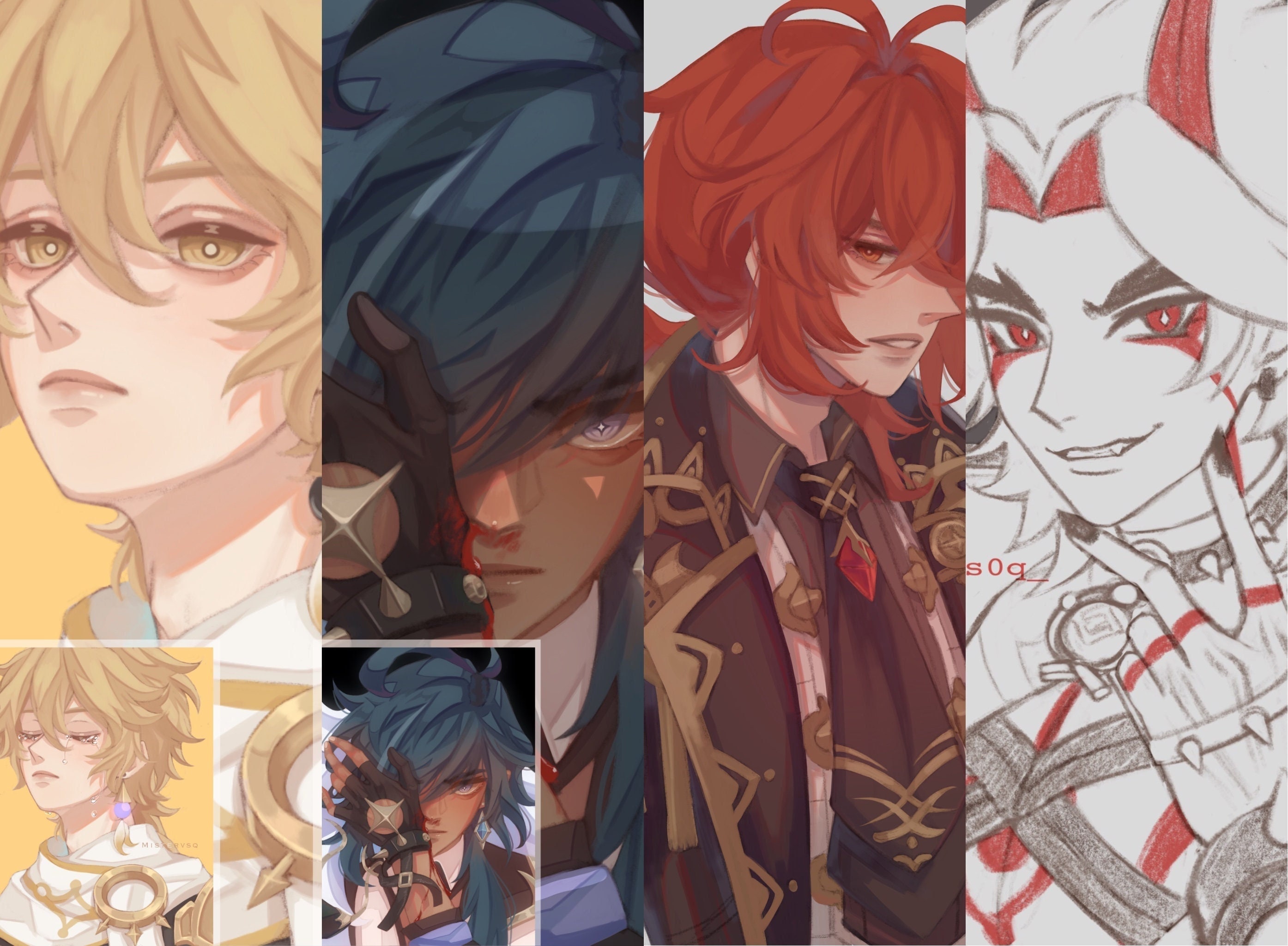 PRINT - Genshin Set D & Alt Ver.