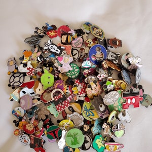 New Disney Trading Pins + FREE Mickey or Minnie Lanyard  50 - 100 - 150 - 200 - 250 all unique