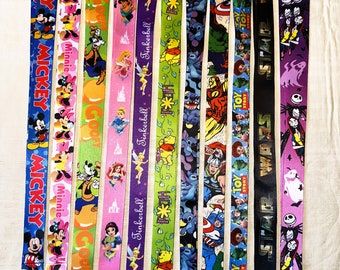 Disney Lanyards - Great for pin trading - Mickey, Minnie, Princesses, Stitch, Star Wars, and more