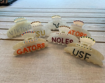 College Claw Clip (custom)