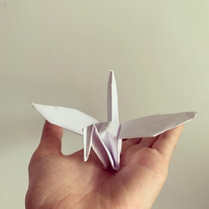 10 gru di carta origami individuali