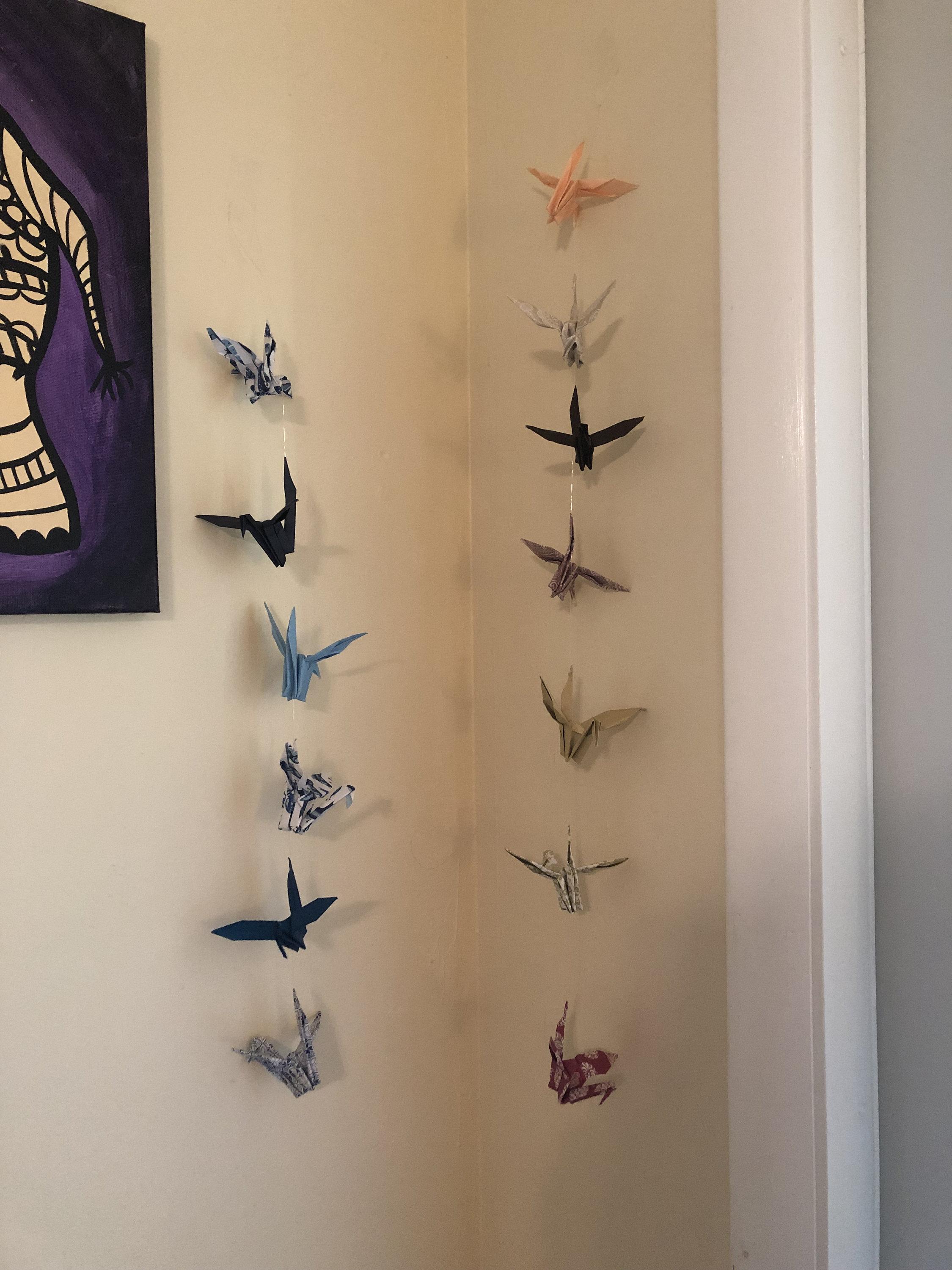 Origami Crane Chain (5 Cranes) - Etsy