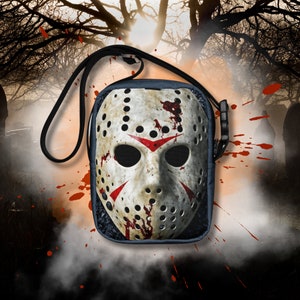 Jason Voorhees Handtasche Horror-Fan Lieblingsdesign Horror Tasche Slasher Film Kostüm Accessoire Gothic Style Crossbody Bag Taschen