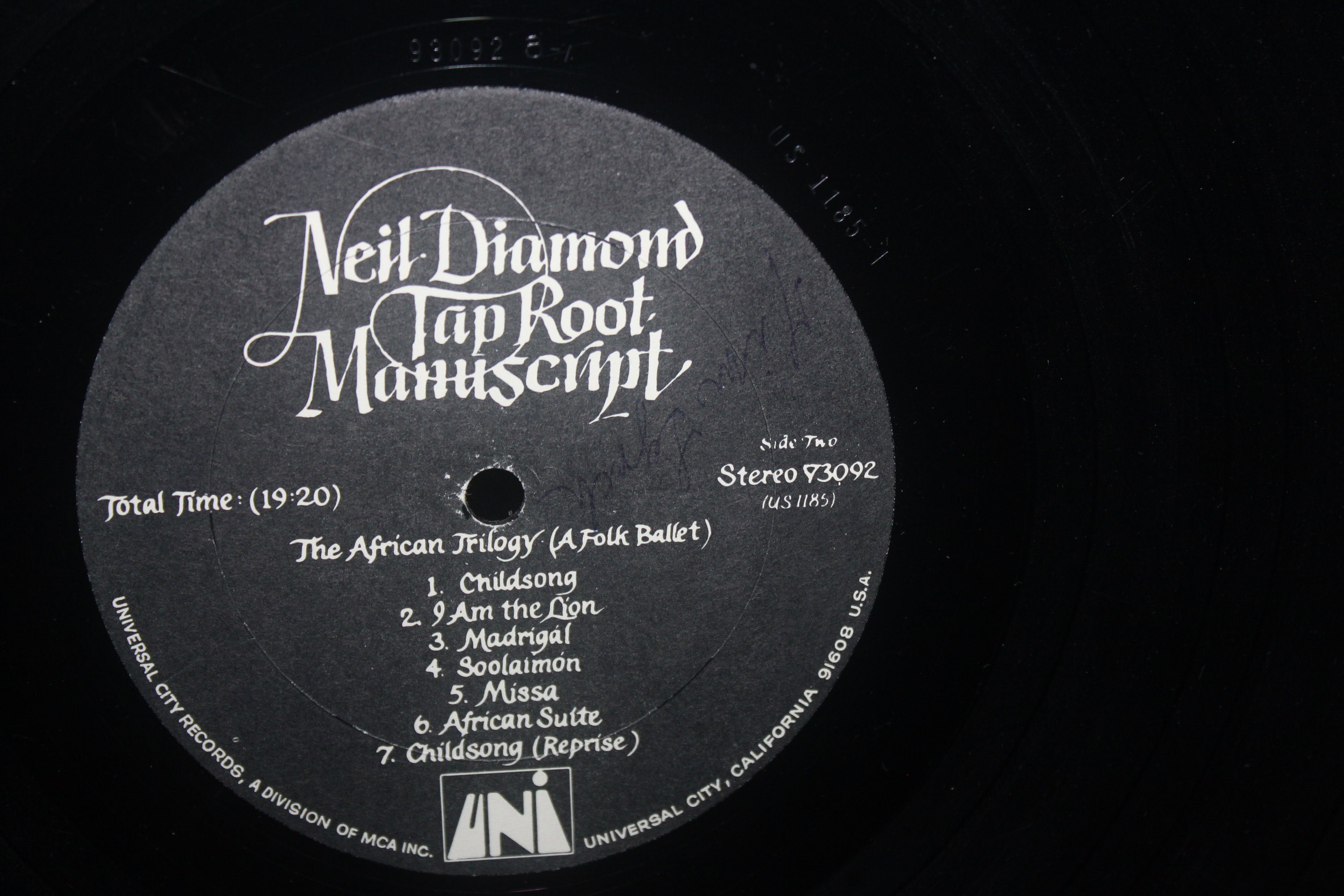 Neil Diamond Tap Root Manuscript LP 1970 1st Press UNI Rec. Etsy.de
