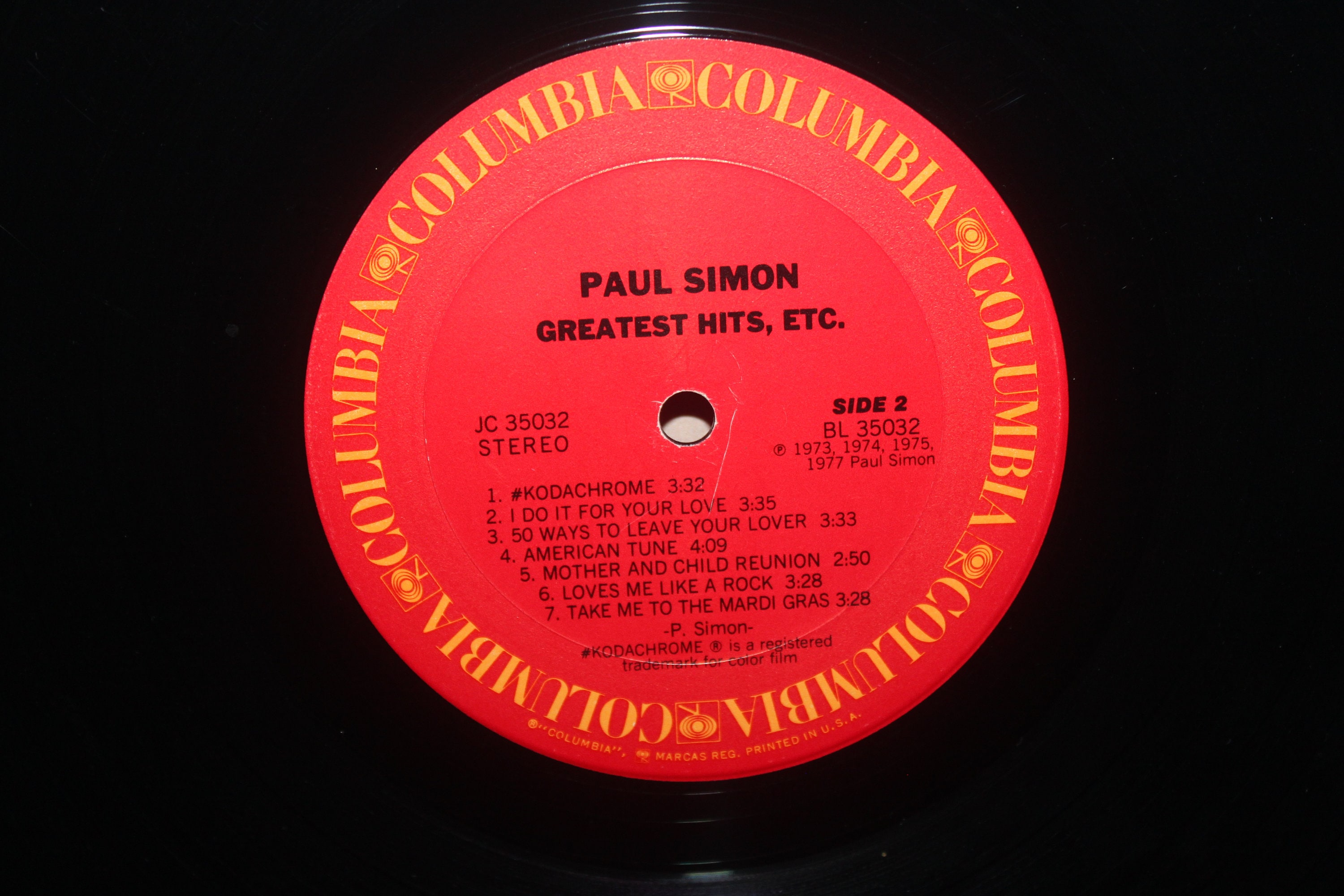 Paul Simon Greatest Hits Etc. LP 1977 Columbia Etsy