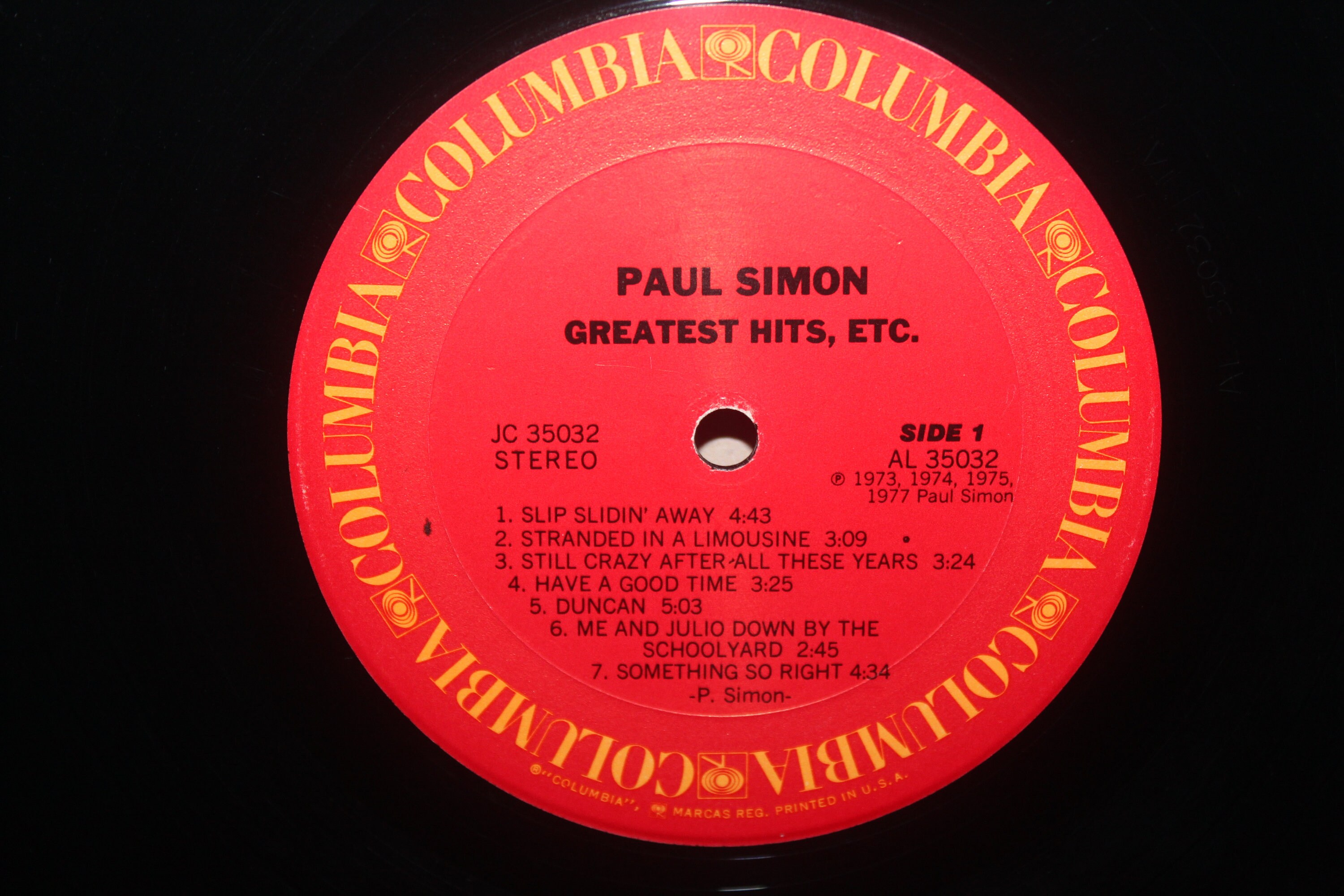 Paul Simon Greatest Hits Etc. LP 1977 Columbia Etsy