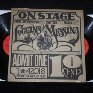 Loggins & Messina  &quot;On Stage&quot;  2 LP Set  1st Press 1974 Columbia PG-32848  NM
