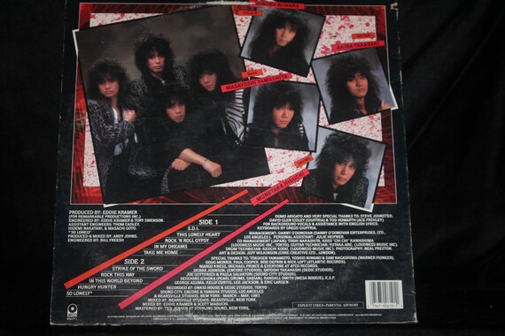 LOUDNESS / HURRICANE EYES LPレコード Loudness 