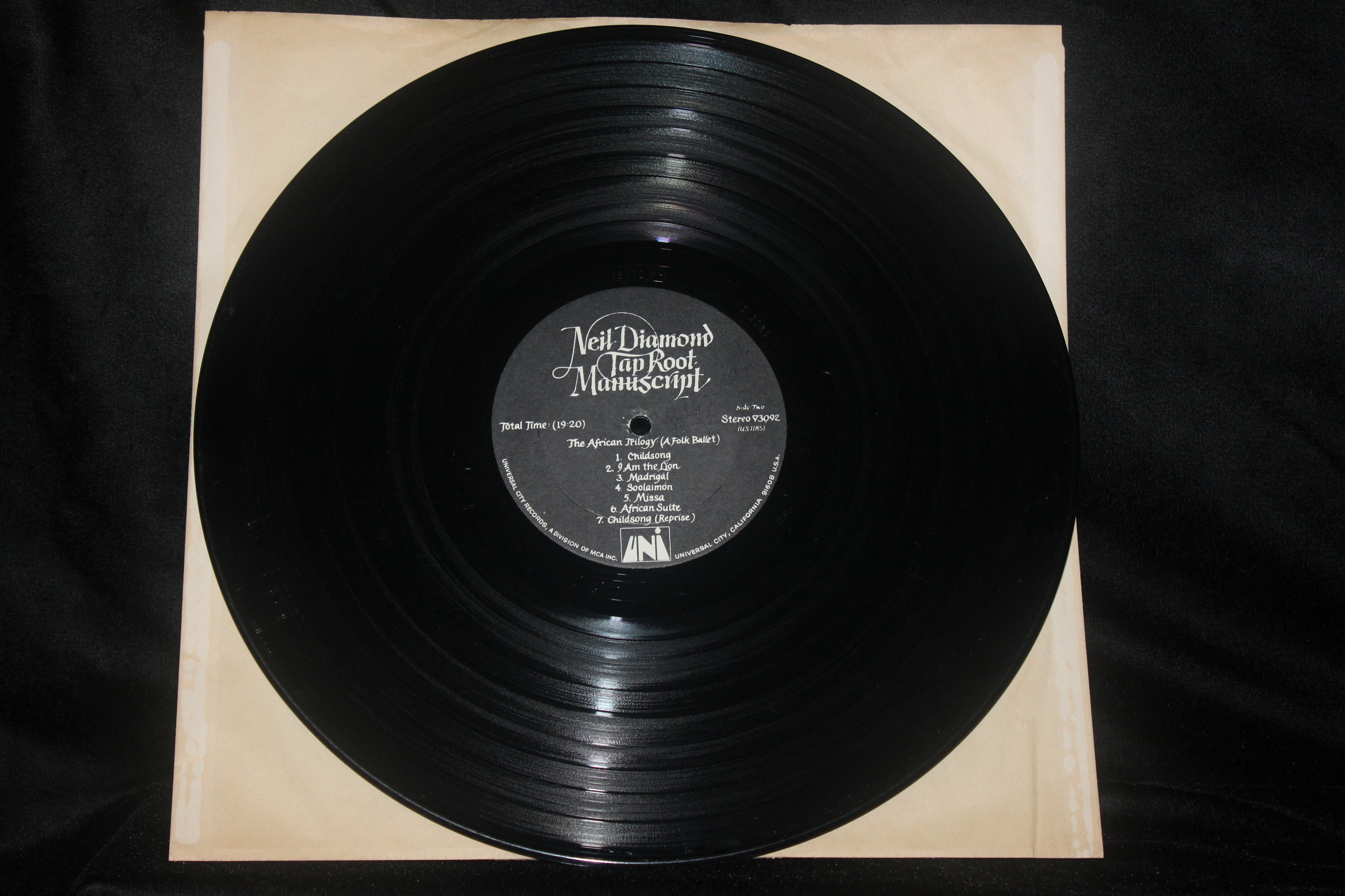 Neil Diamond Tap Root Manuscript LP 1970 1st Press UNI Rec. Etsy.de