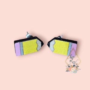Pencil Stud Earrings