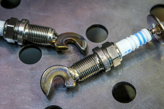 Spark plug bottle opener - scrap metal beer cap opener - Great gift for your favorite mechanic or racing fan!