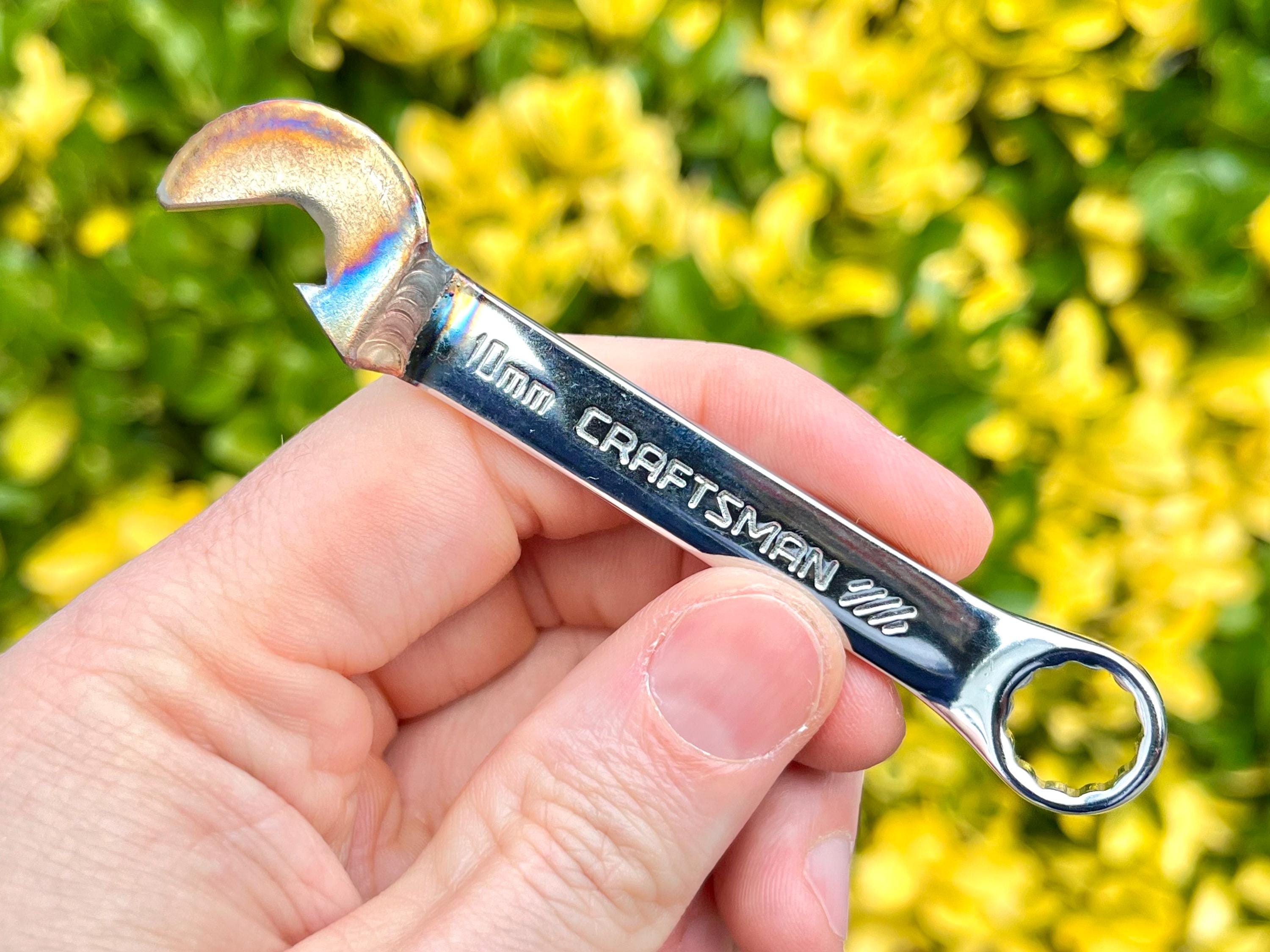 Bottle Opener • 10mm Wrench Welded Garage Tool • Perfect Unique