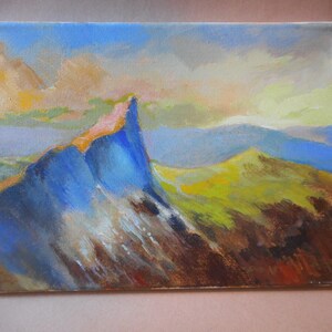 California Plein Air Impressionist Mountains By Rod Norman Original Acrylic Painting