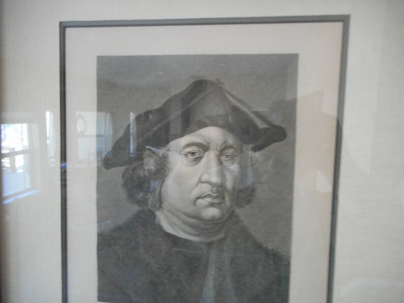 World Famous People Book Page Plate lithograph 1900/'s Original Artwork Pair