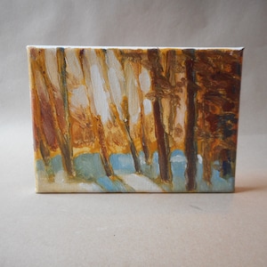 California Plein Air Impressionist Trees in Filtered Light By Rod Norman Original Acrylic Painting