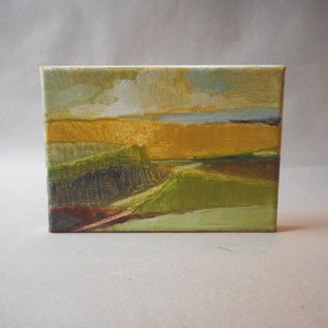 California Plein Air Impressionist Pastural Valley Canyon with Montains By Rod Norman Original Acrylic Painting