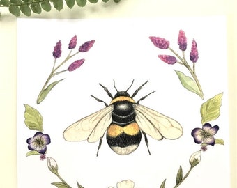 Postcard bee,