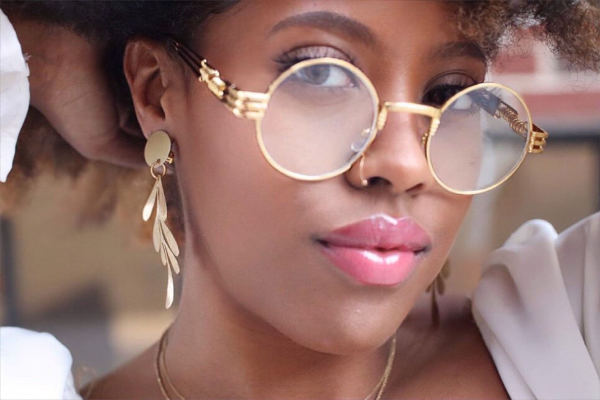 Clip-on Brass Textured Leaf Earrings