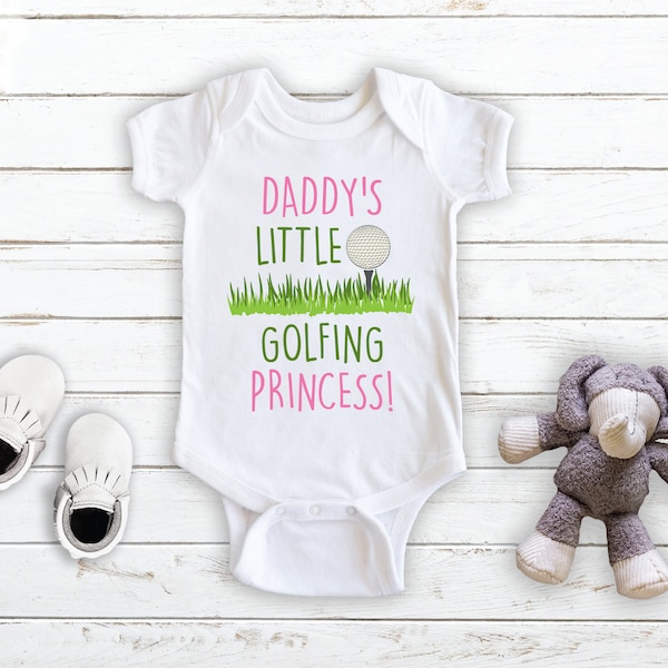 Daddy's Little Golfing Princess! - Baby Bodysuit - Baby Girl