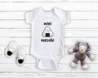 Mini Musubi - Japanese Rice Sushi Roll - Baby Bodysuit - Unisex Clothing - Baby Boy - Baby Girl