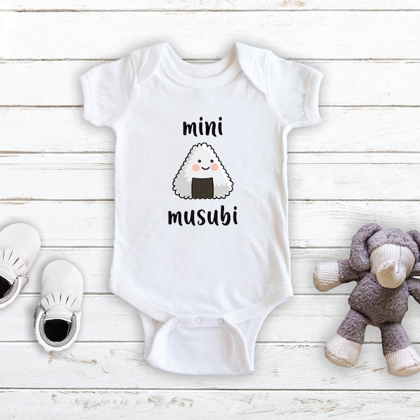 Mini Musubi - Japanese Rice Sushi Roll - Baby Bodysuit - Unisex Clothing - Baby Boy - Baby Girl