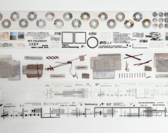 Stationery Instinct PET Tape sample loops - journal supplies, scrapbook supplies, washitape, stickers