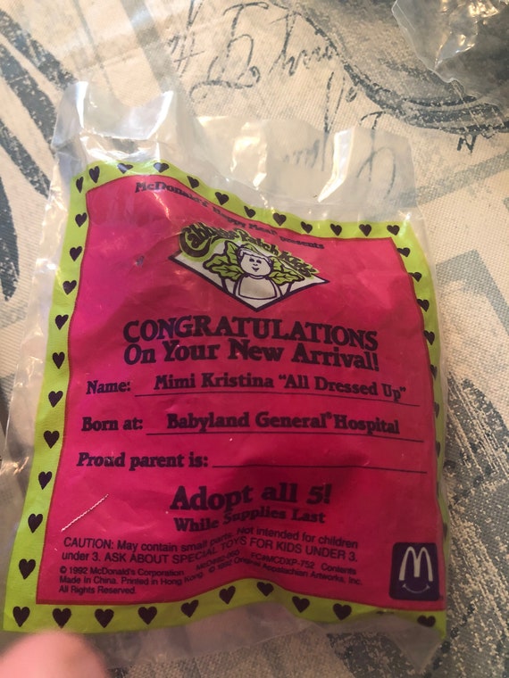 mcdonald's cabbage patch toys