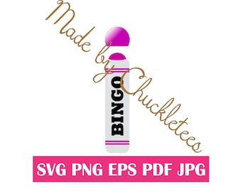 Bingo Dauber (Dabber) SVG Cutting File Print File Commercial