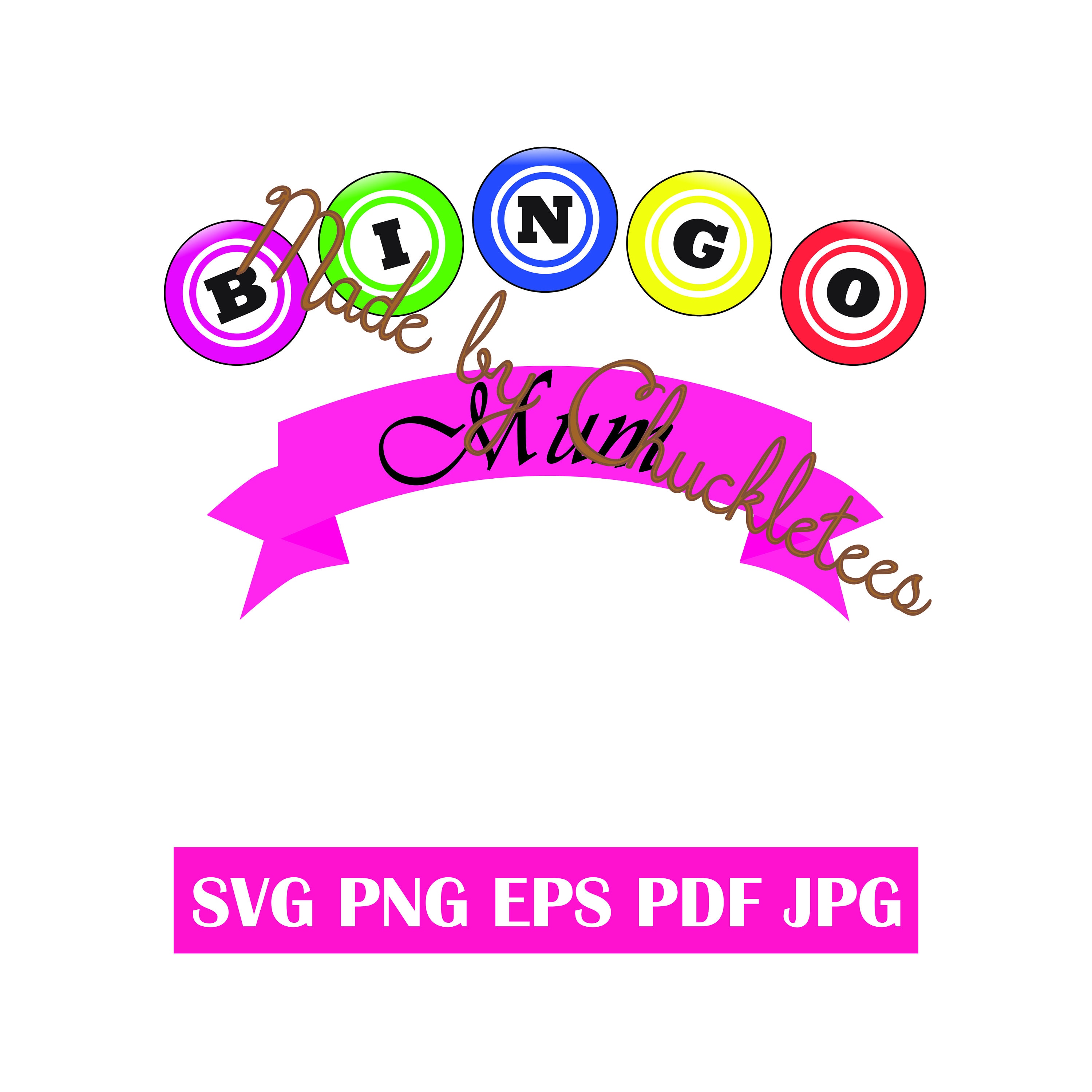 Bingo Mum Svgs - 2 Versions - Svg, Png, Jpeg, Pdf, Eps - Personal and ...