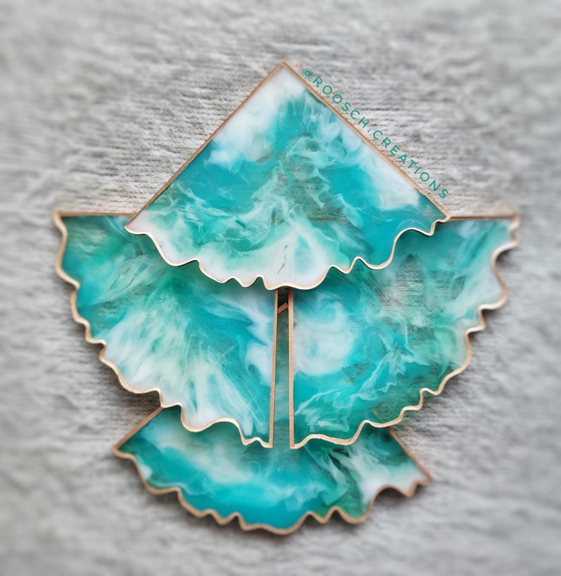 HANDMADE RESIN COASTERS Epoxy Resin Coasters Set of 4 Etsy