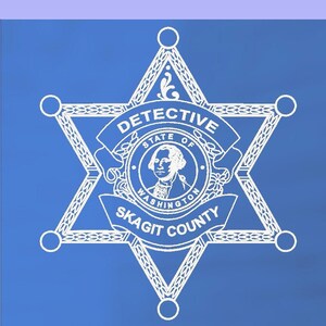 WA State Skagit County Sheriff Detective Acrylic lighted plaque. Police Badge, Personalized Police Badge Lighted Plaque, Police Gift