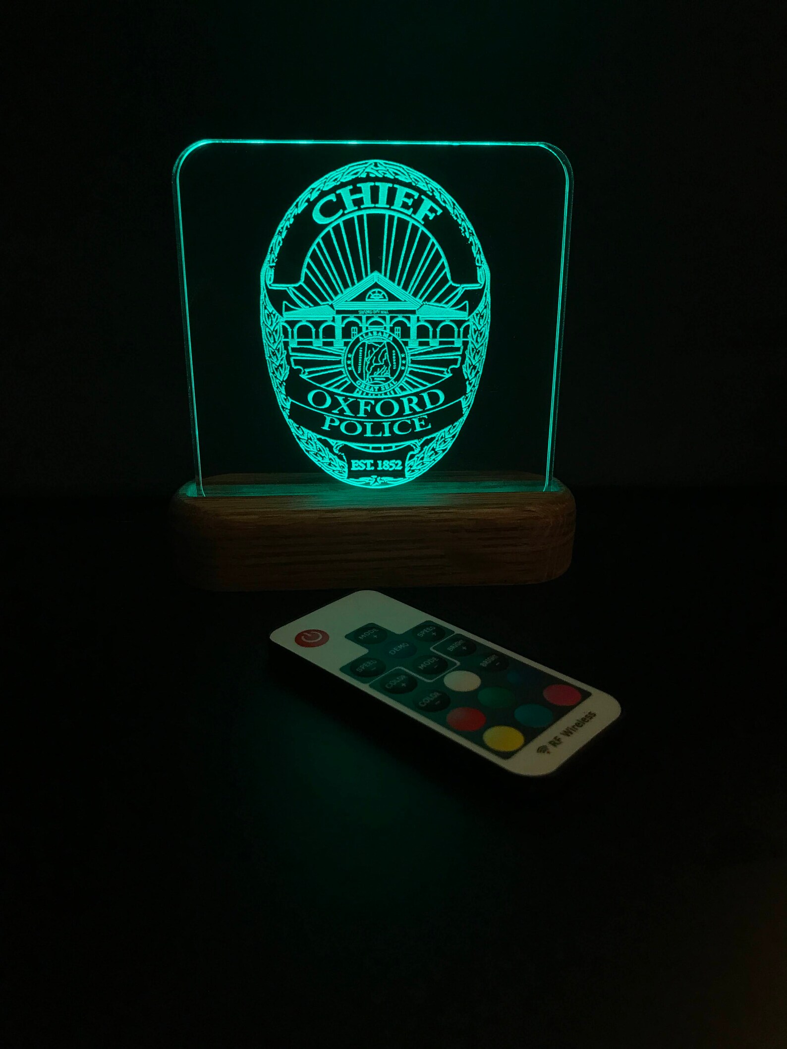 Oxford Alabama Police Badge Acrylic Lighted Plaque. Police - Etsy