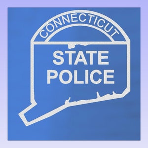 1970s Connecticut state police patch Shoulder Patch Acrylic Lighted Plaque.