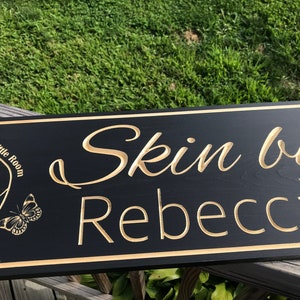 Custom Business Wood Sign, Name Sign, Personalized Business Wood Sign, Carved Wood Sign