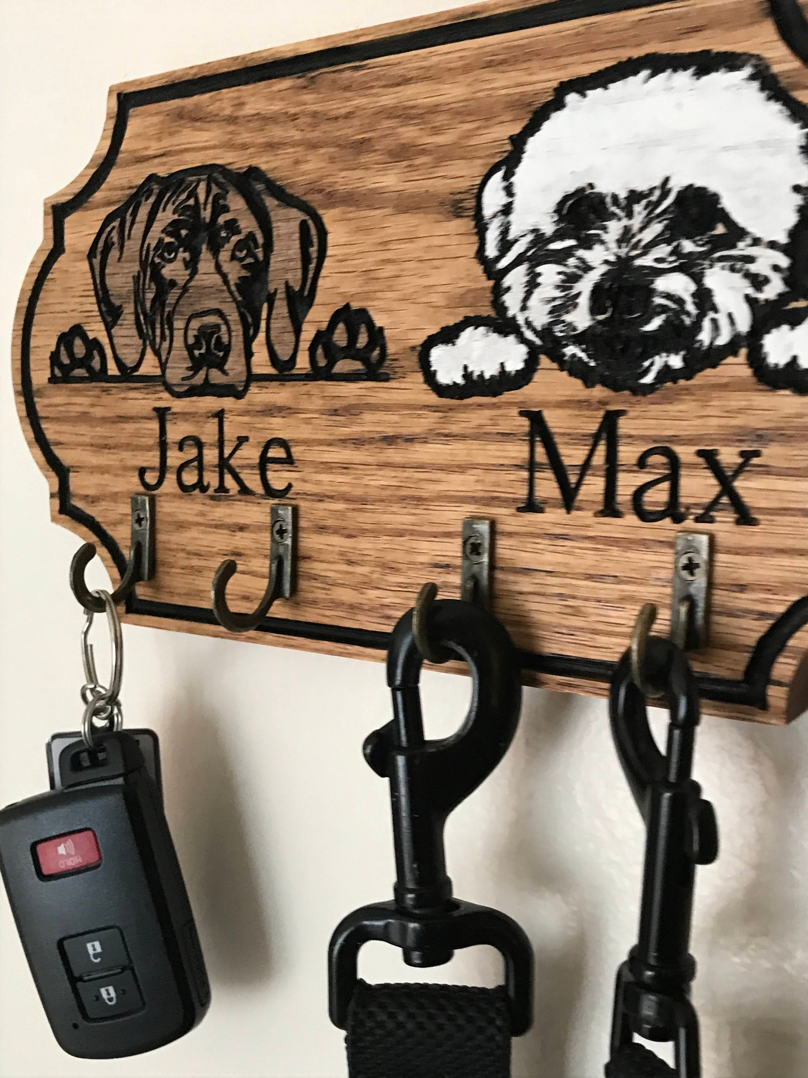 Personalized Dog Leash Holder Leash Holder Dog Leash Hanger Etsy